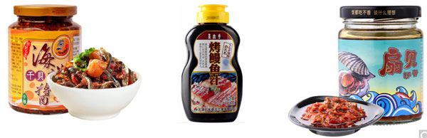 海鮮醬灌裝機樣品展示