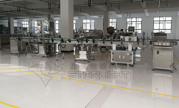 自動化海鮮醬灌裝機生產(chǎn)線組建設(shè)備展示